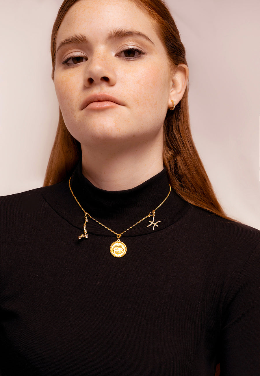Lavani Collar Triple Zodiaco Piscis