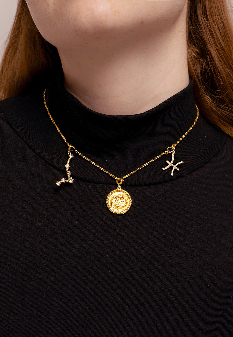 Lavani Collar Triple Zodiaco Piscis
