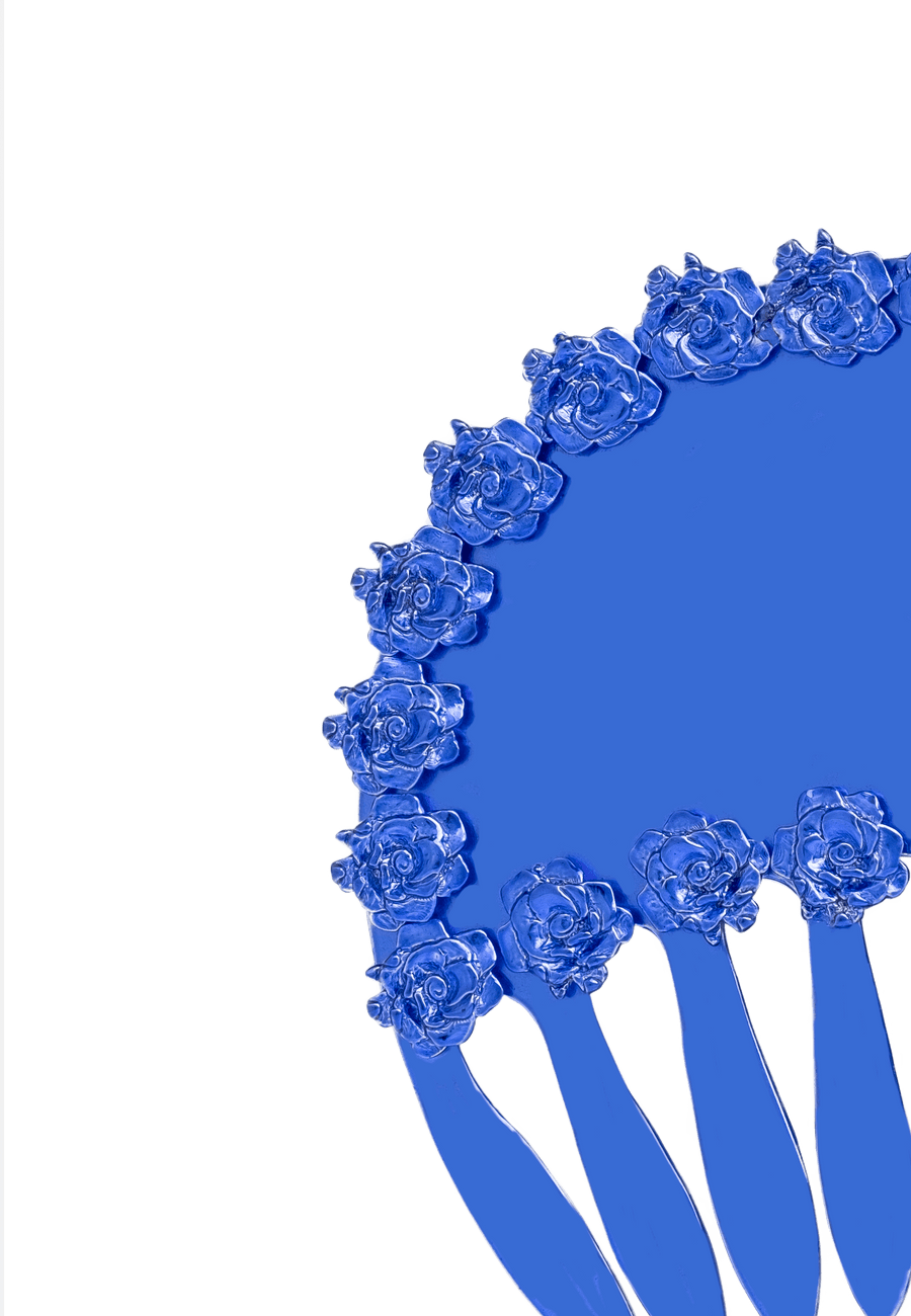 Lavani Peineta Rosario Azul