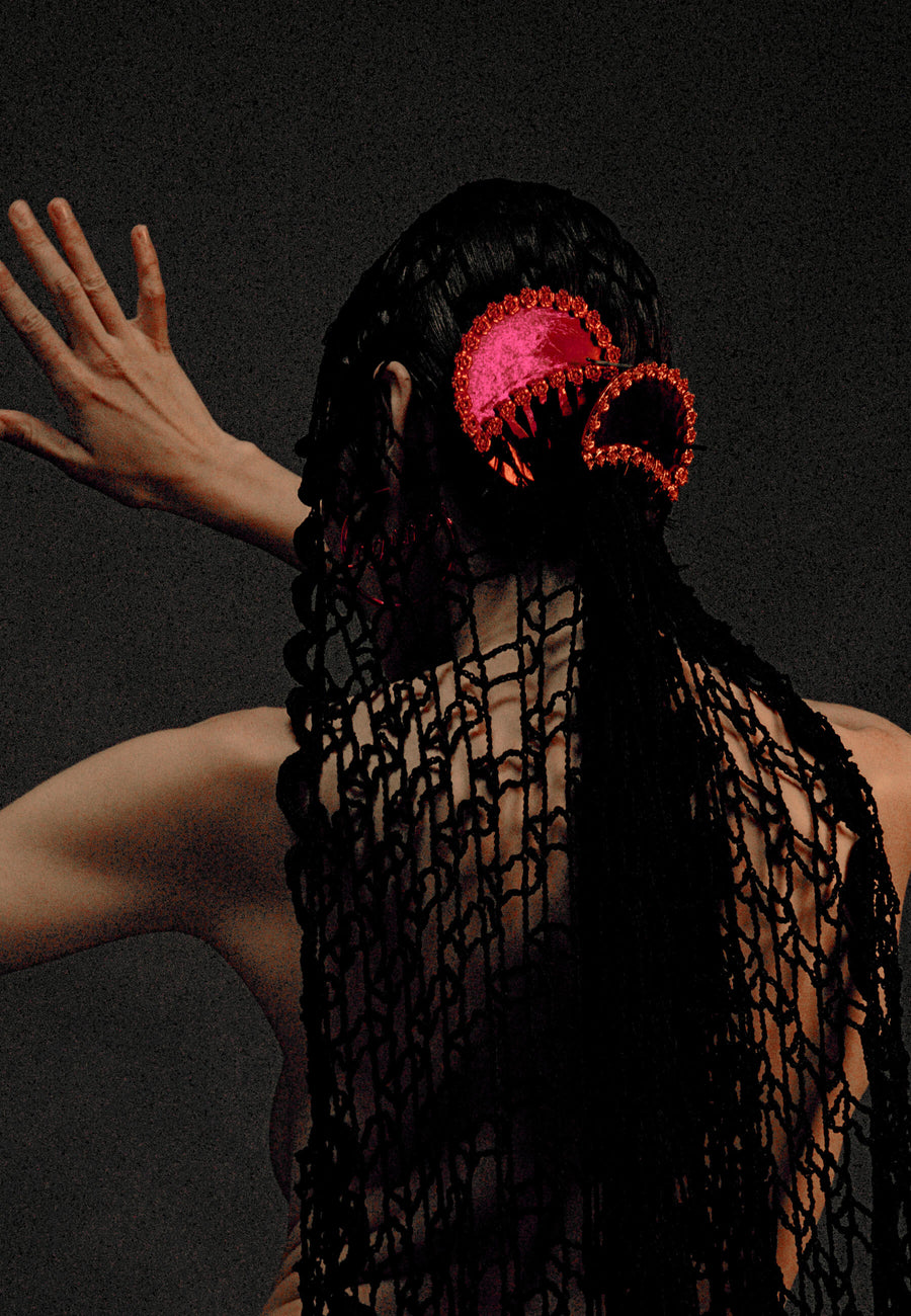 Lavani Peineta Rosario Fucsia