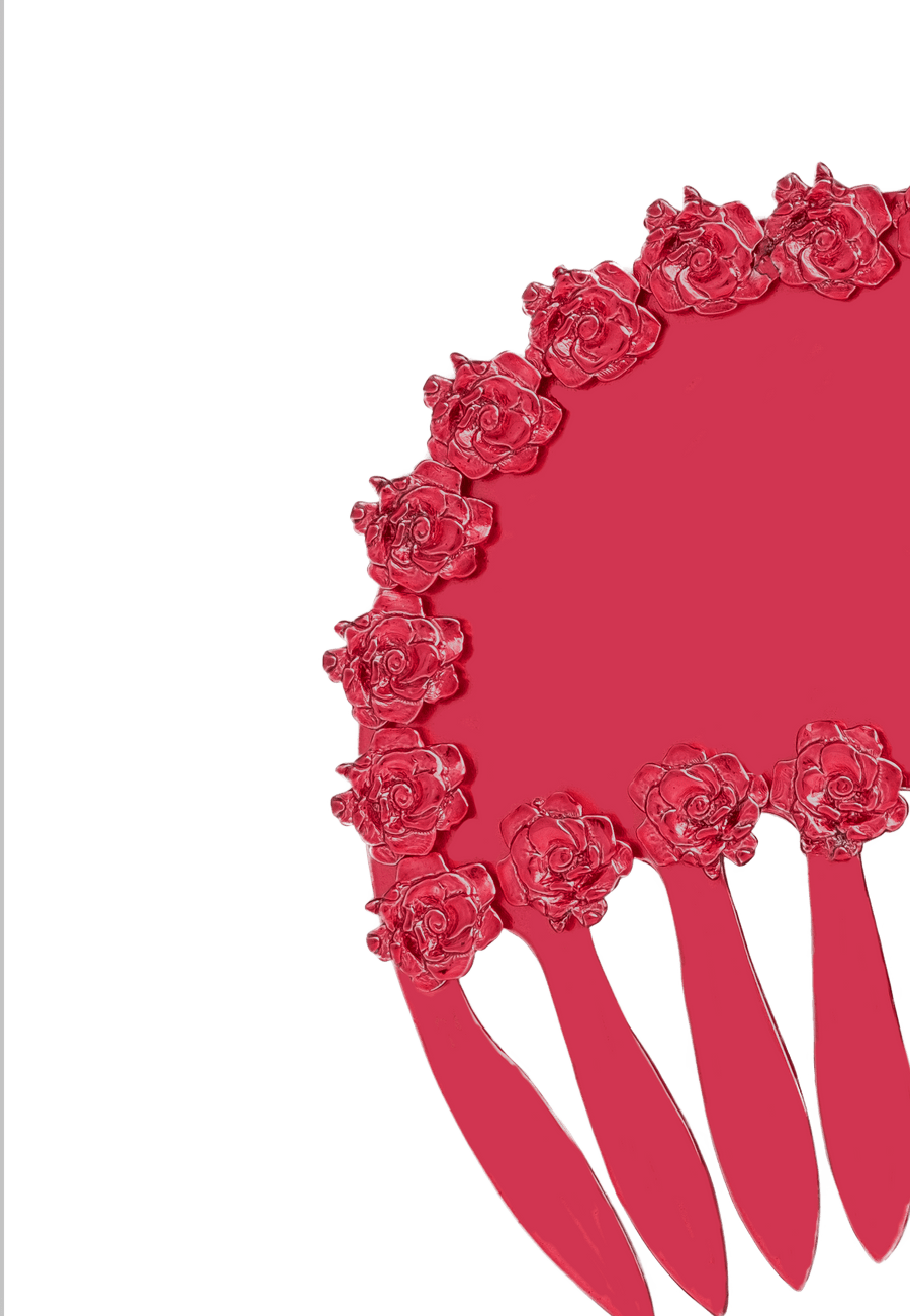 Lavani Peineta Rosario Fucsia