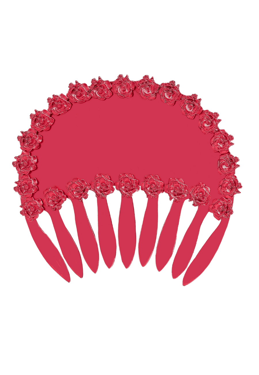 lavani Peineta Rosario Fucsia