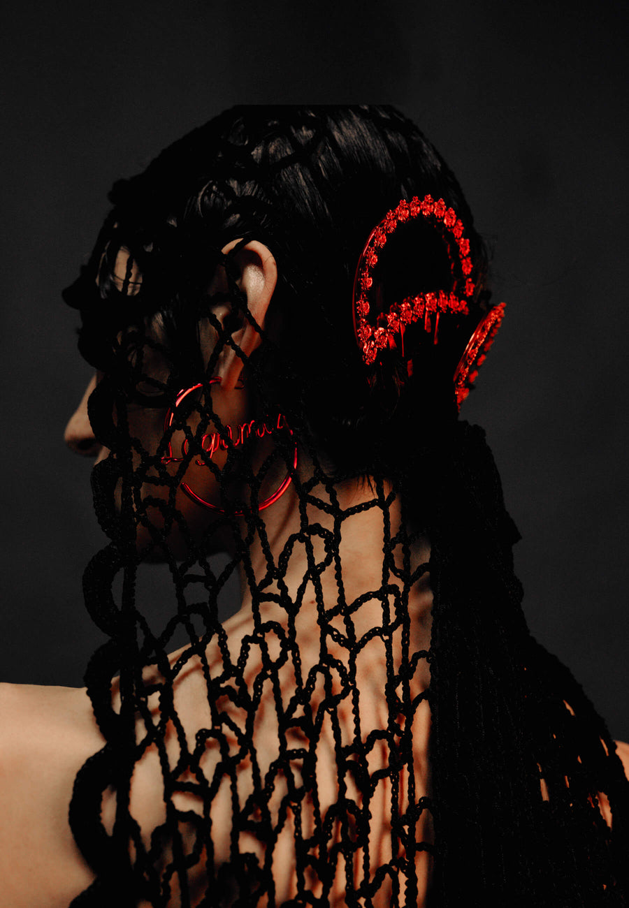 Lavani Peineta Rosario Naranja