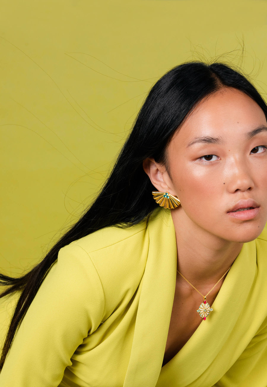 Lavani Pendientes Abanico Cirse