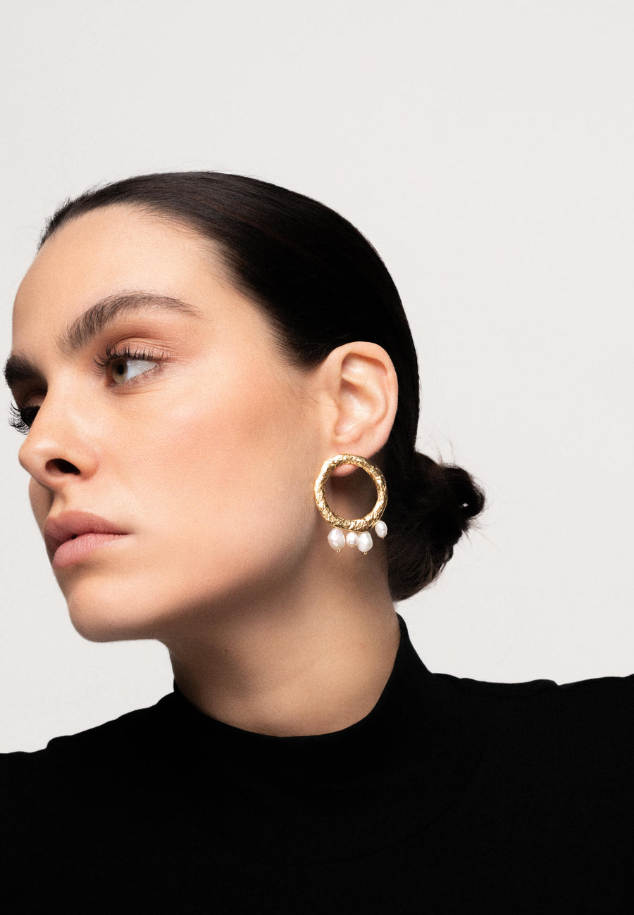 Lavani Pendientes Adara Perlas