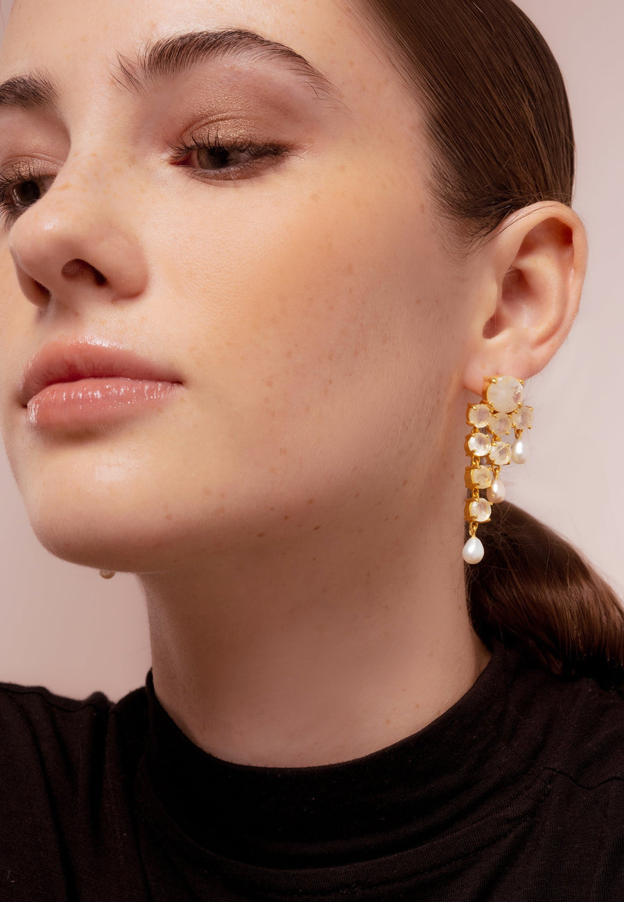 Lavani Pendientes Adoration Perlas