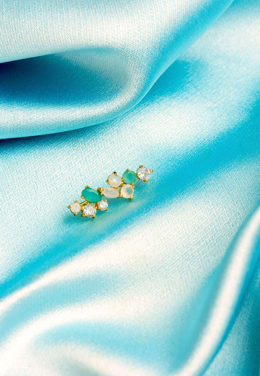 Lavani Pendientes Aine Blanco Agua