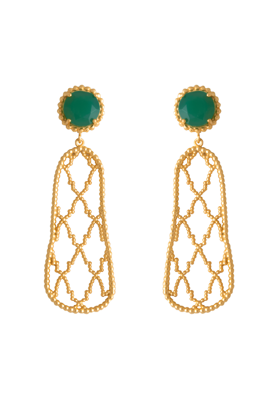 lavani Pendientes Alhambra Verde Menta