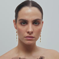 Lavani Pendientes Aro Con Colgante Mystere