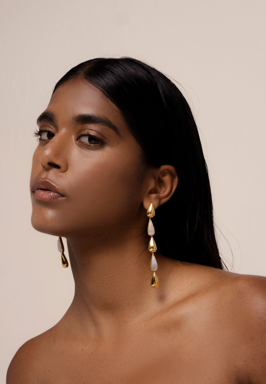 Lavani Pendientes Balance Blanco