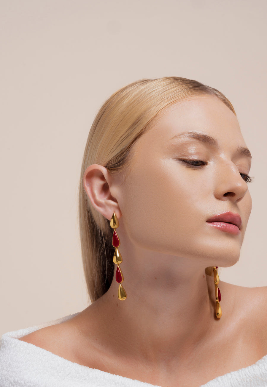 Lavani Pendientes Balance Granate