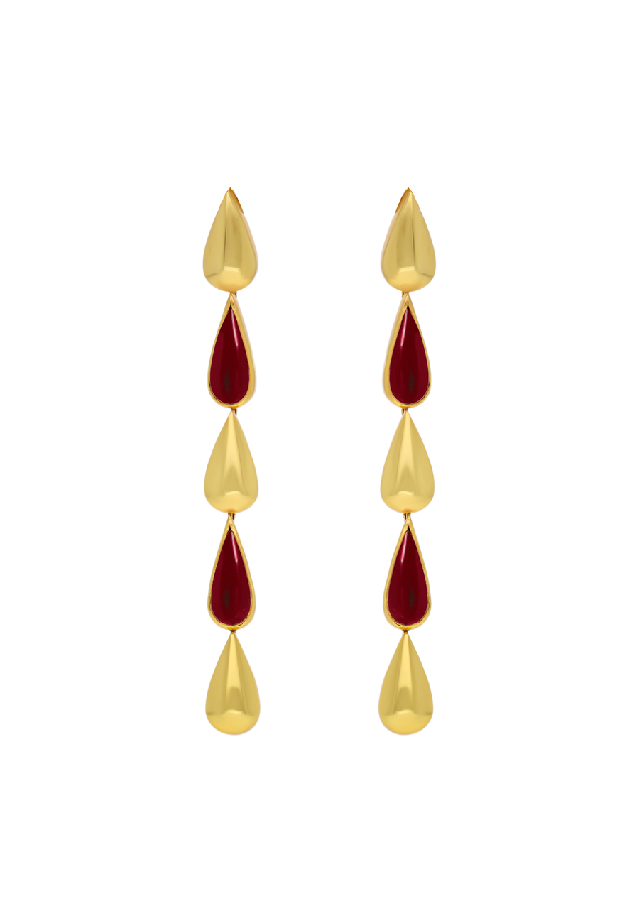 lavani Pendientes Balance Granate