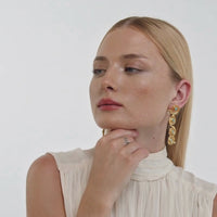 Lavani Pendientes Breathe Aguamarina