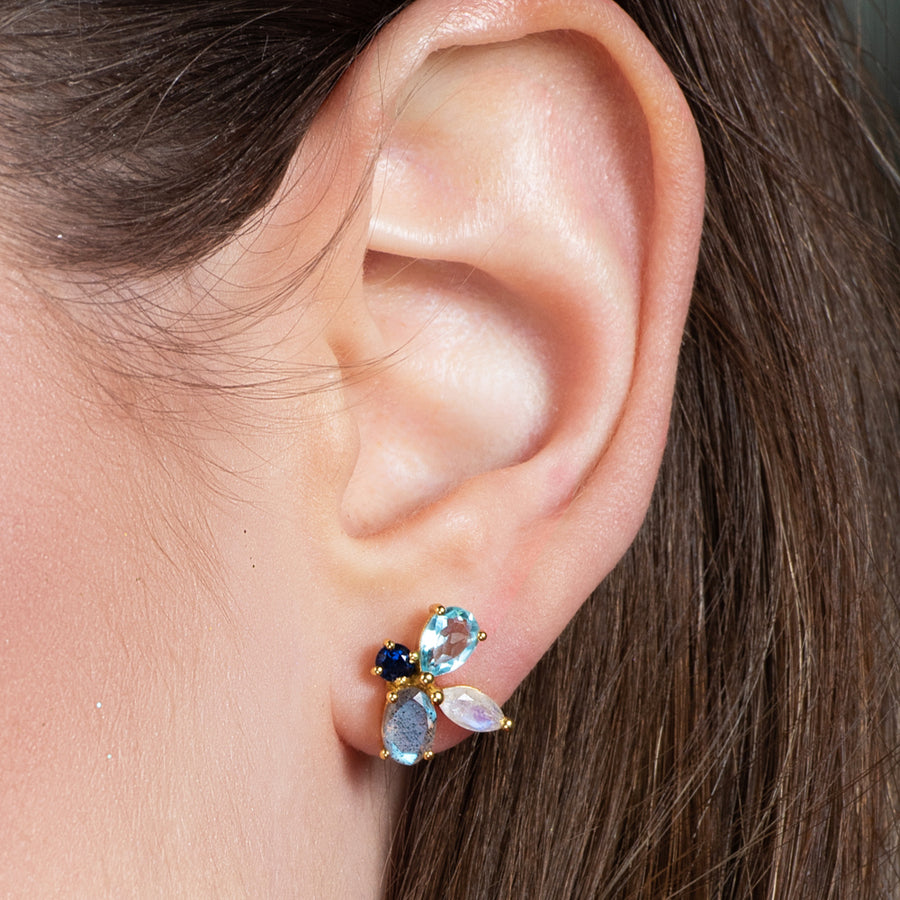 Lavani Pendientes Cinema Aguamarina