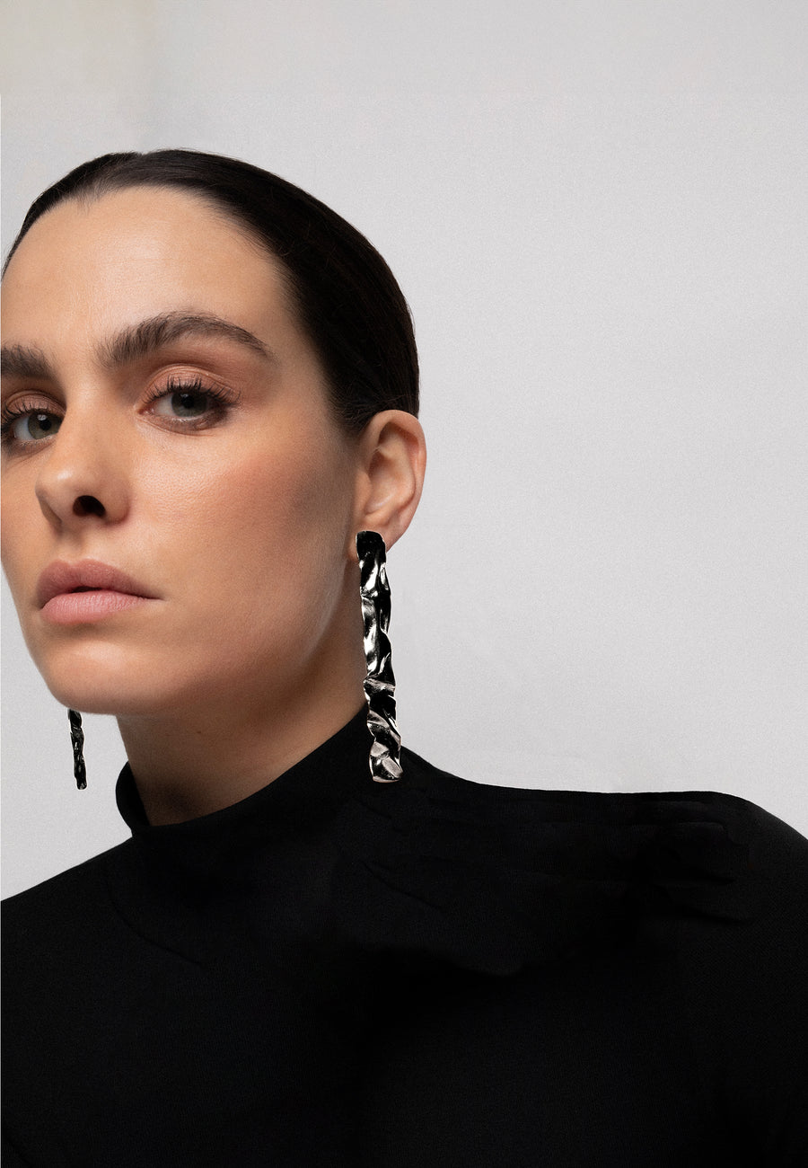 Lavani Pendientes Clemence Plata