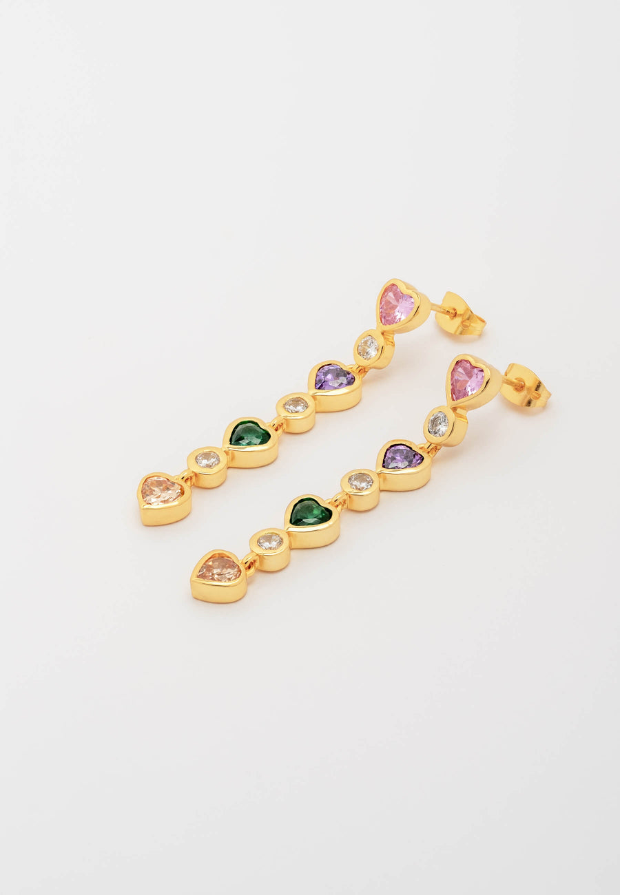 Lavani Pendientes Corazón Fearless