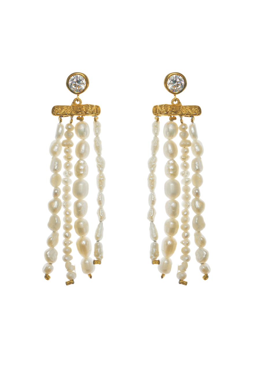 lavani Pendientes Cyra Flecos