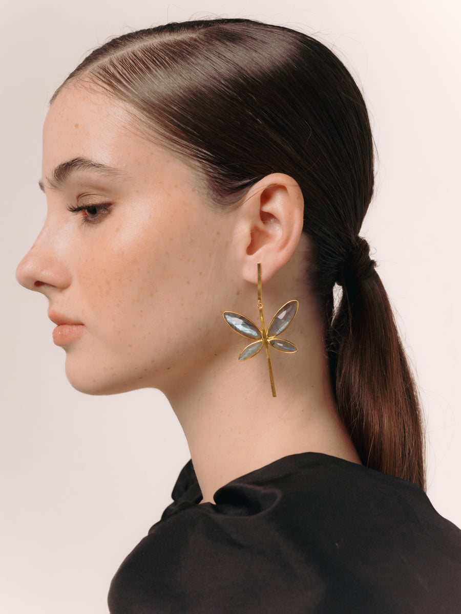 Lavani Pendientes Dafne Gris