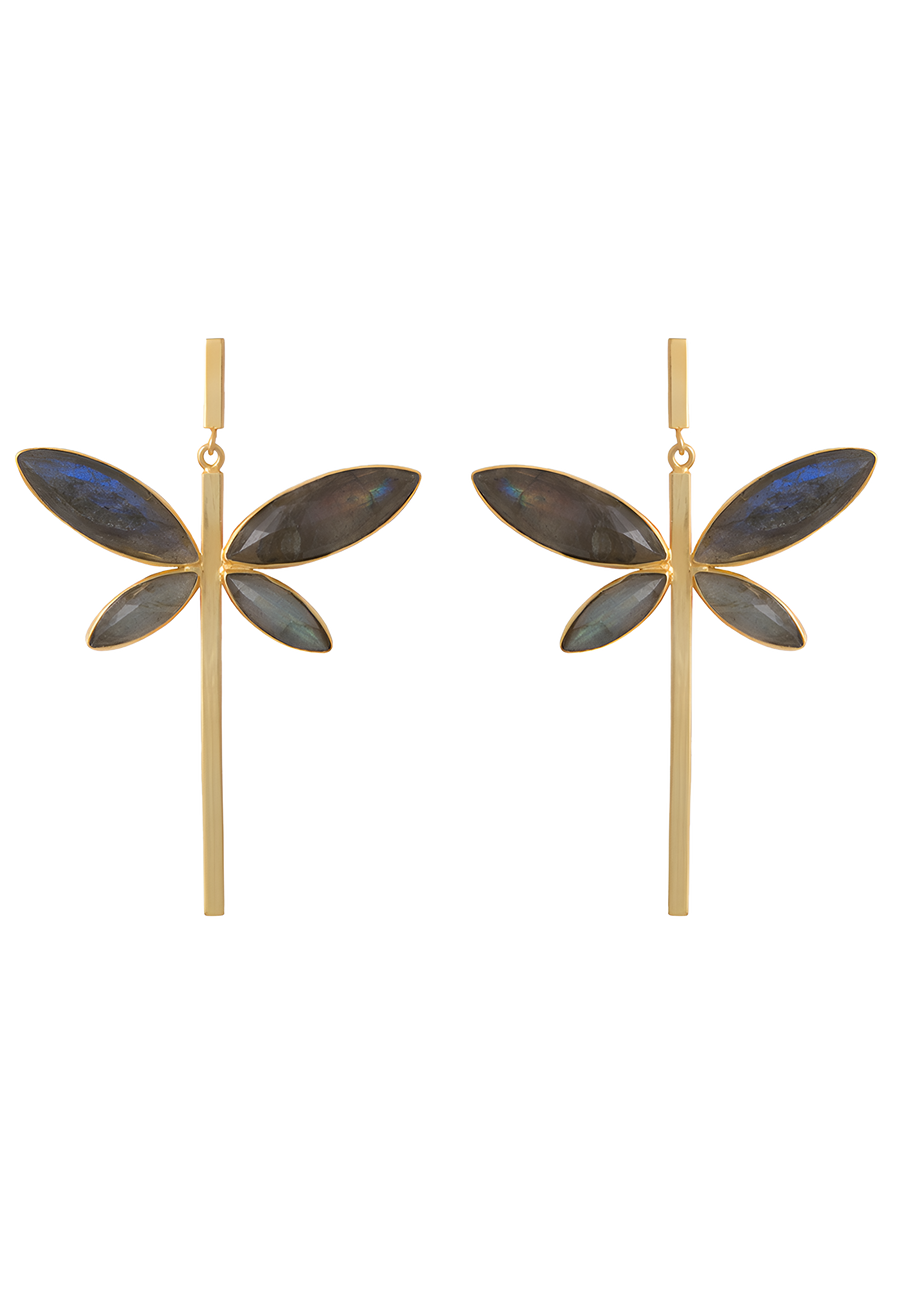 Lavani Pendientes Dafne Gris