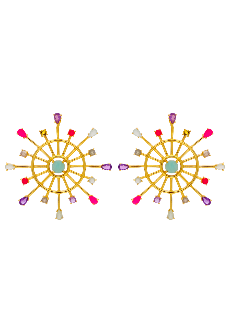 lavani Pendientes Dharma Multicolor