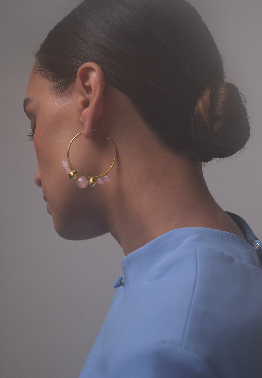 Lavani Pendientes Elara Rosa