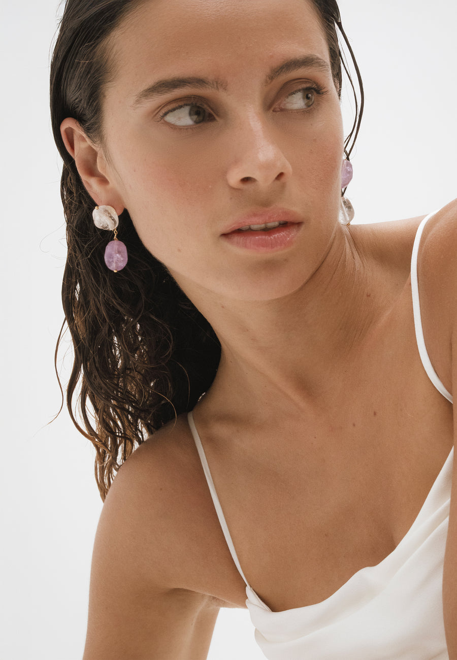 Lavani Pendientes Elva Morados