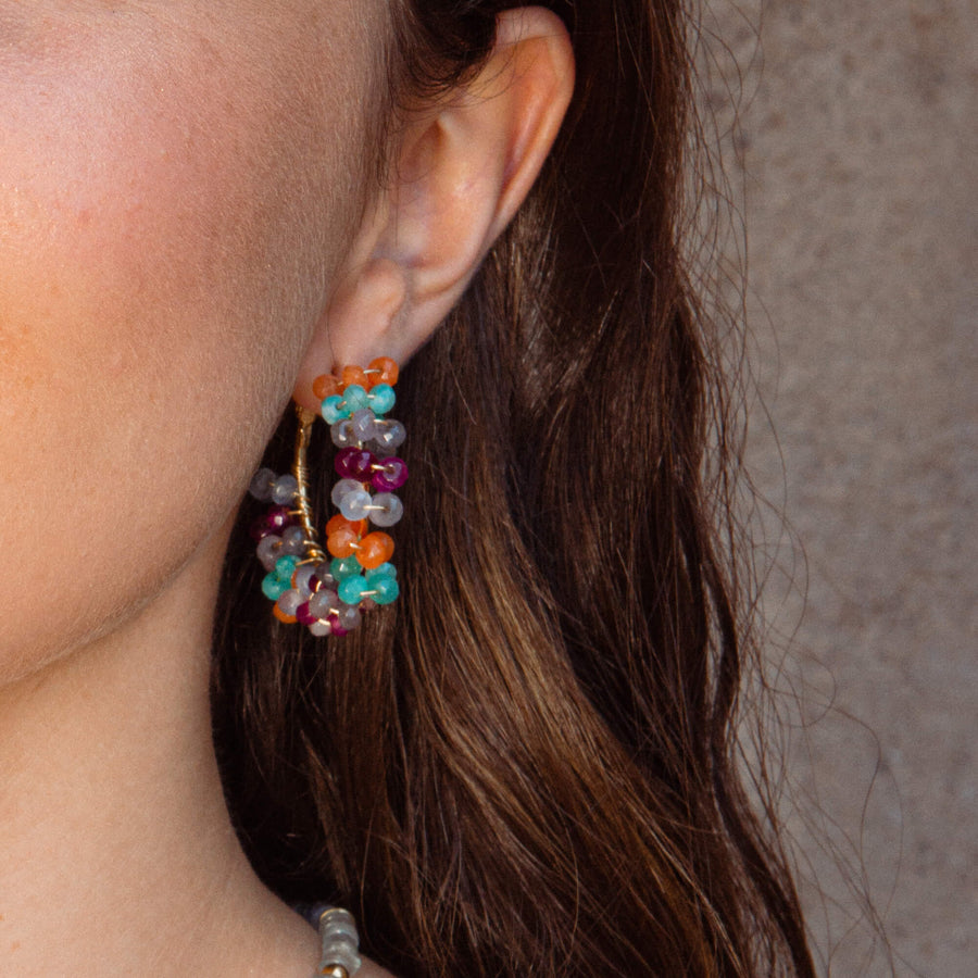 Lavani Pendientes Flaming Multicolor