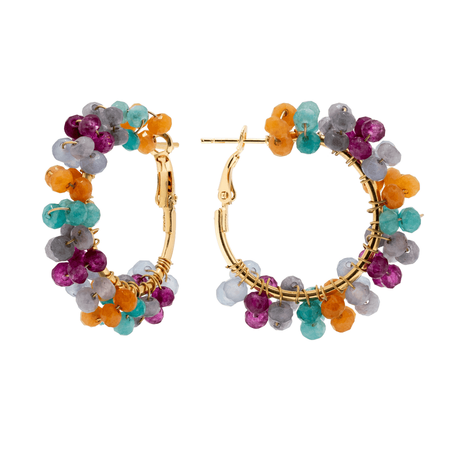 lavani Pendientes Flaming Multicolor