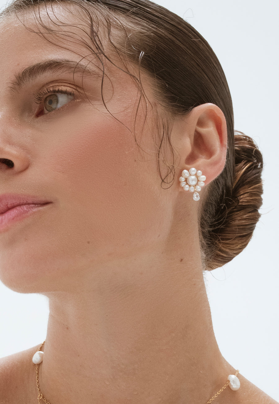 Lavani Pendientes Flor Uma