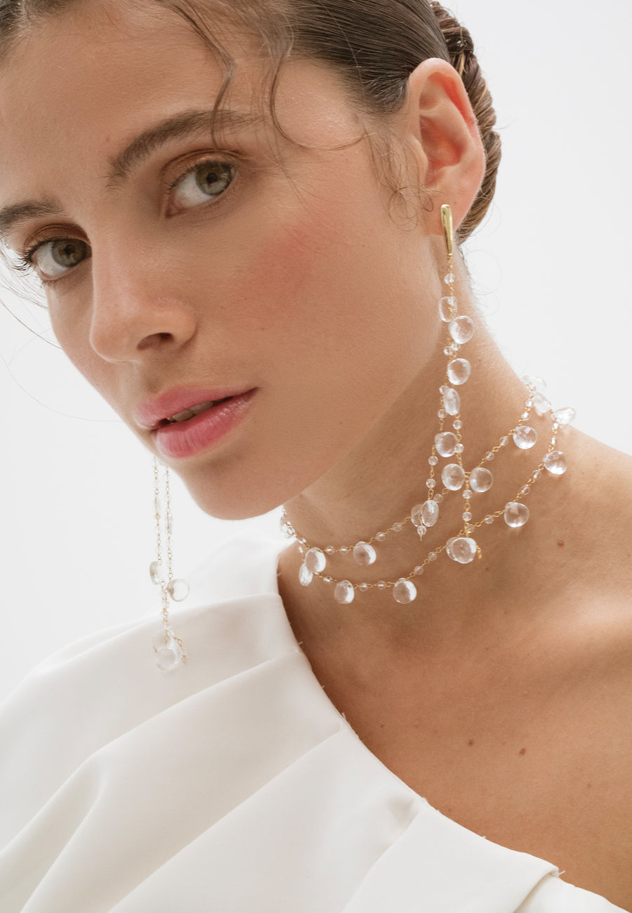 Lavani Pendientes Helene Cristales