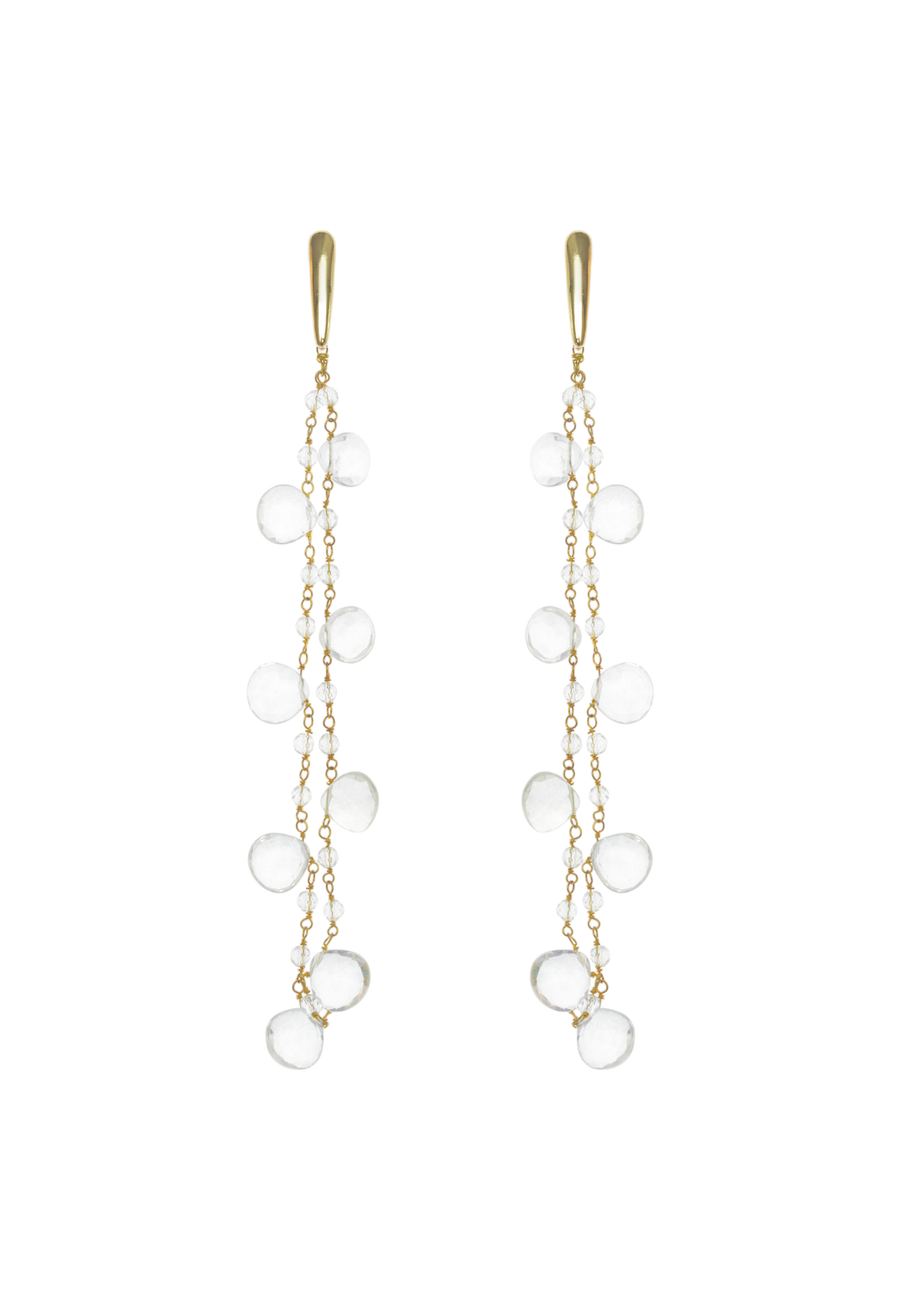 lavani Pendientes Helene Cristales