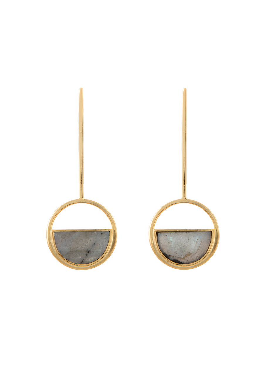 lavani Pendientes Indira Maxi Gris