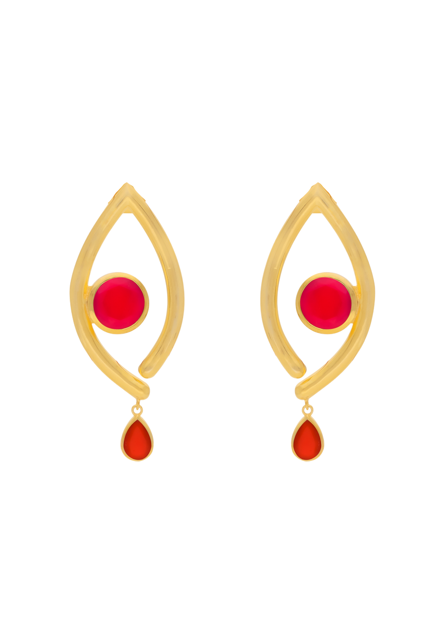 lavani Pendientes Intuition Naranja