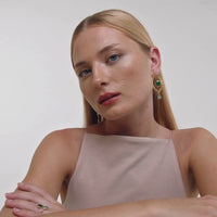 Lavani Pendientes Intuition Verde