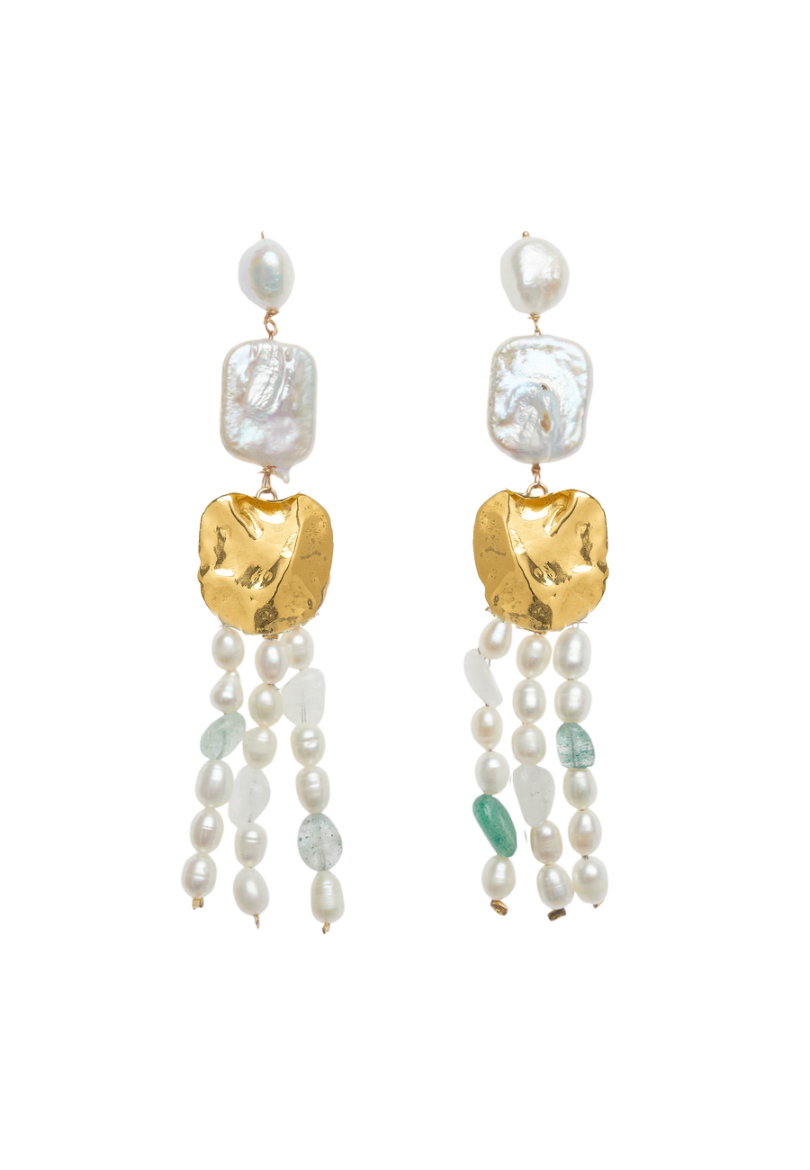 lavani Pendientes Juno Perlas