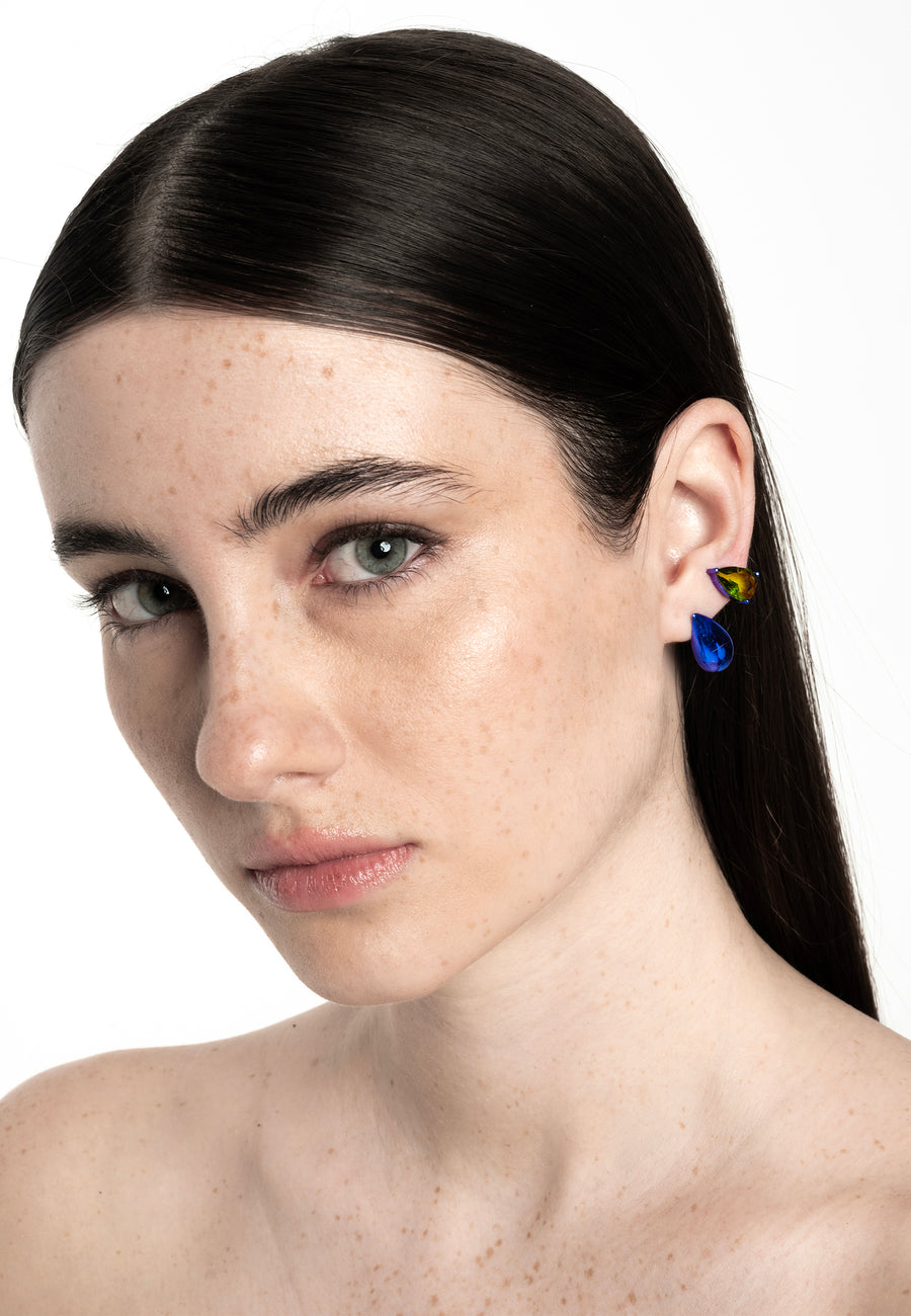 Lavani Pendientes Kusanagi Azul