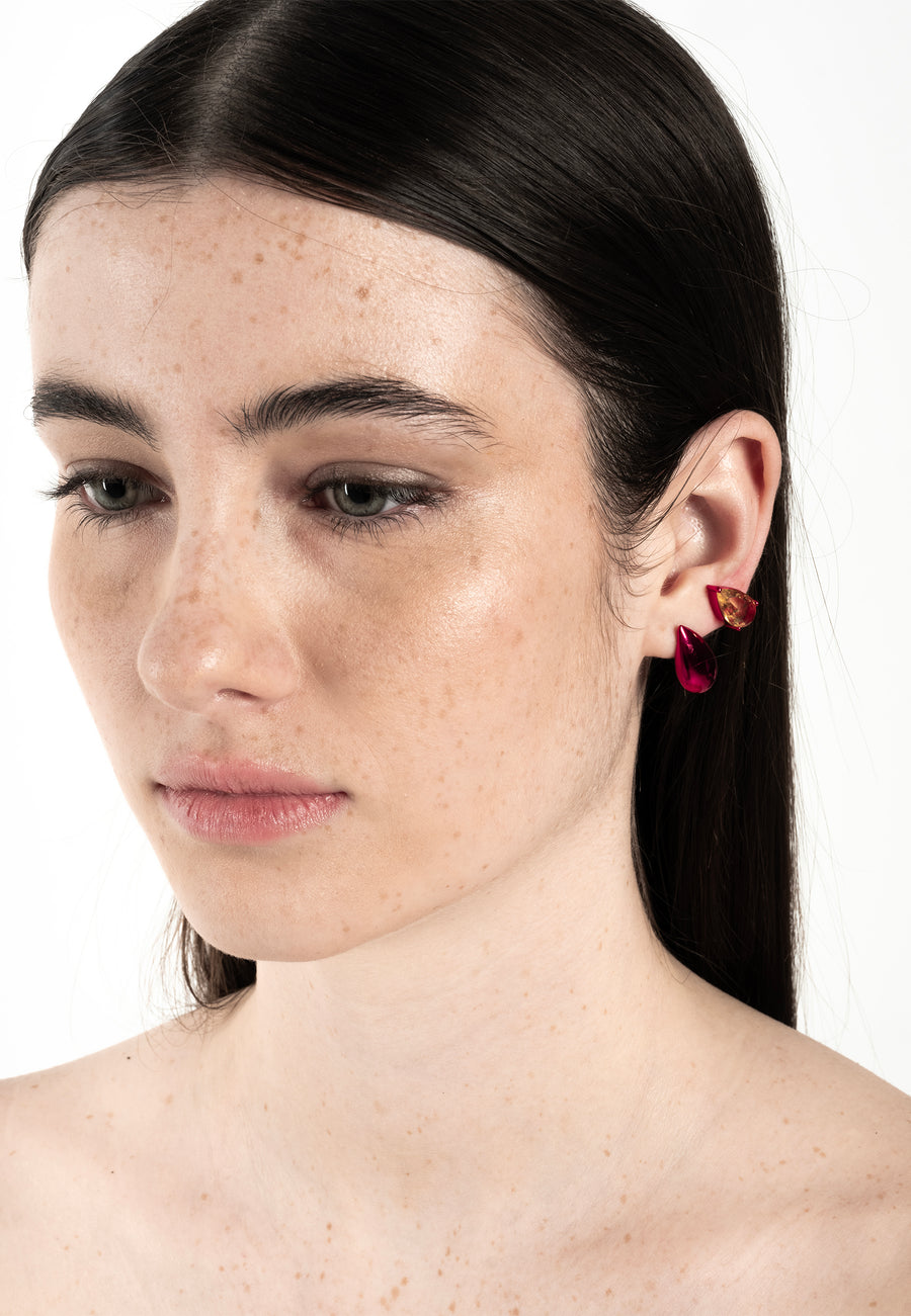 Lavani Pendientes Kusanagi Fucsia