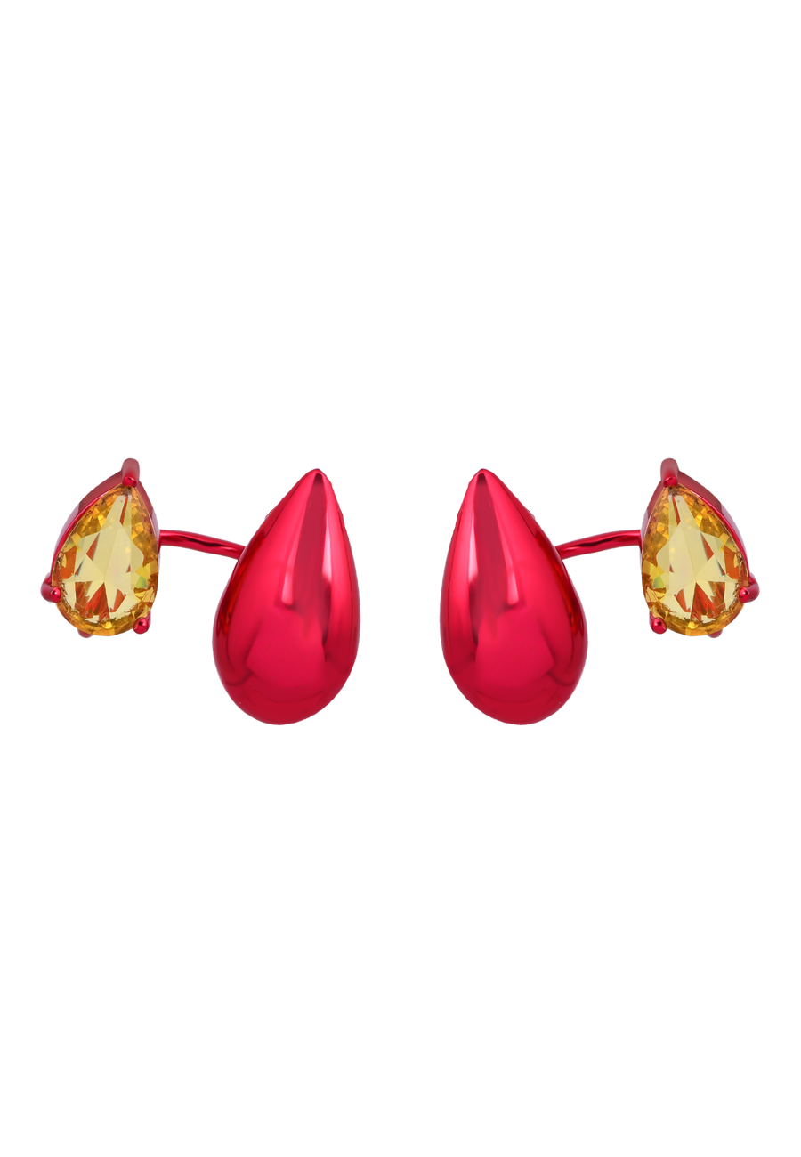 lavani Pendientes Kusanagi Fucsia