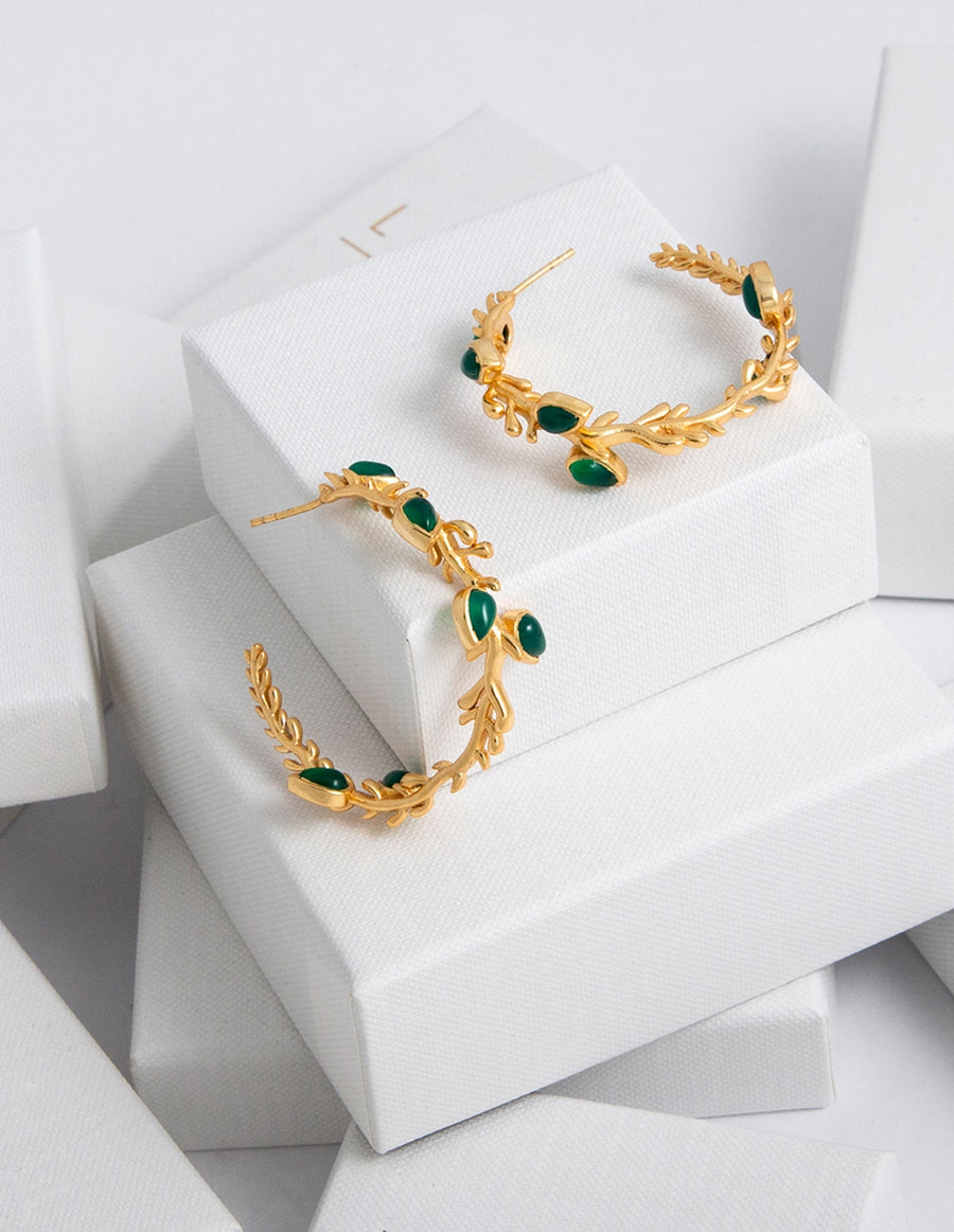 Lavani Pendientes Lika Verde