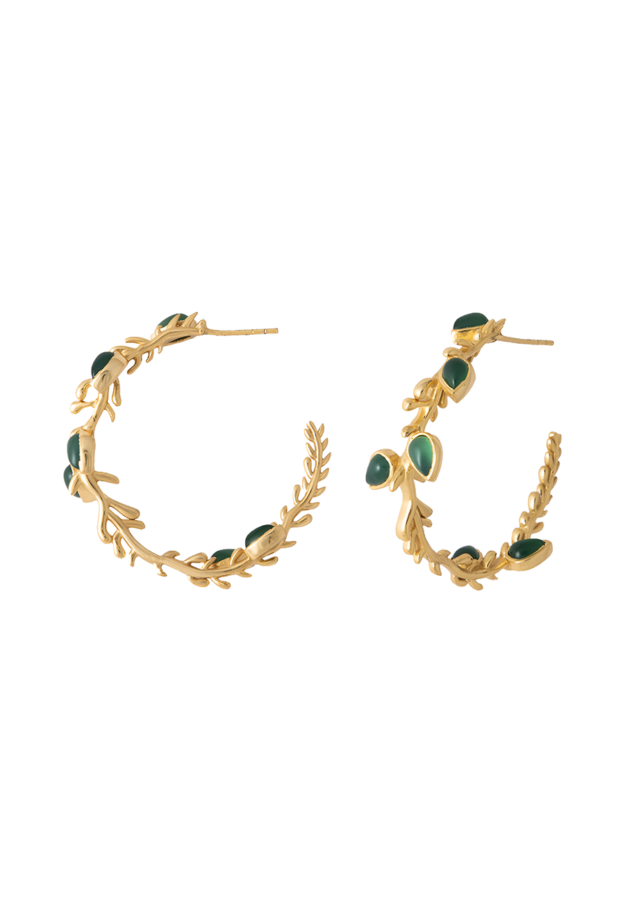 lavani Pendientes Lika verde