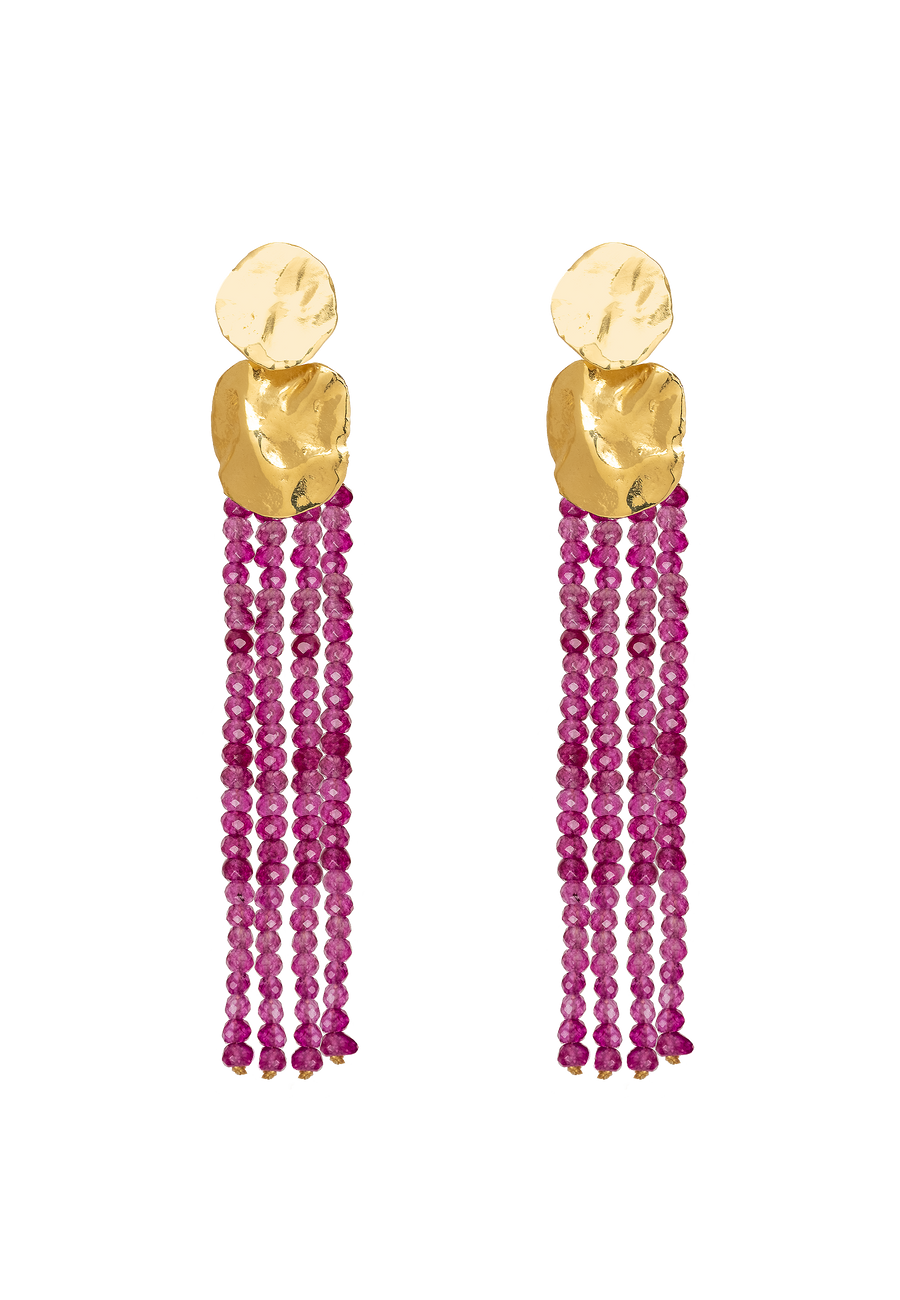 lavani Pendientes Liliana Fucsias