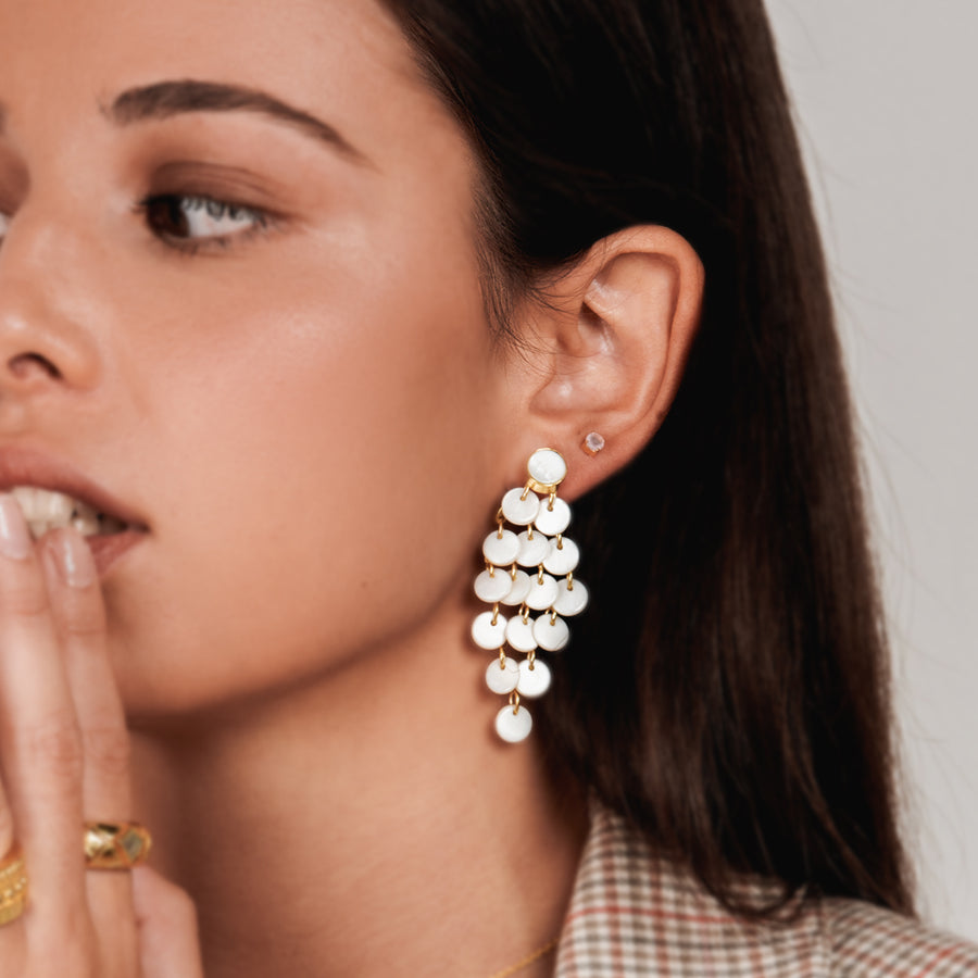 Lavani Pendientes Maldives Blanco