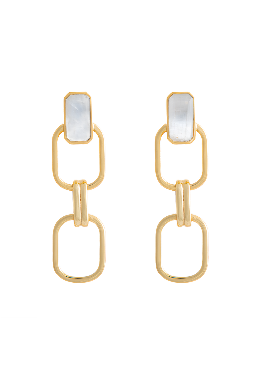 Lavani Pendientes Malta Blanco