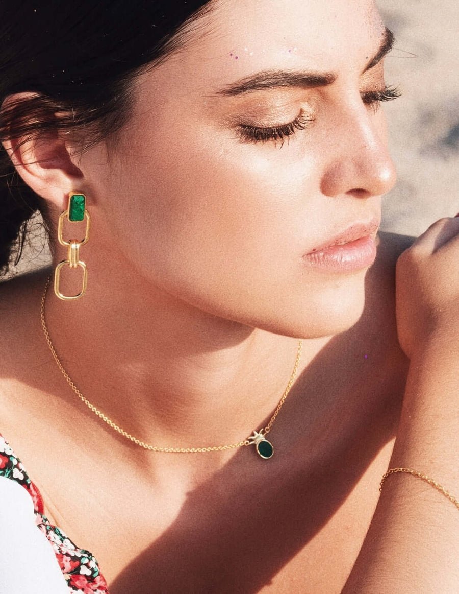 Lavani Pendientes Malta Verde