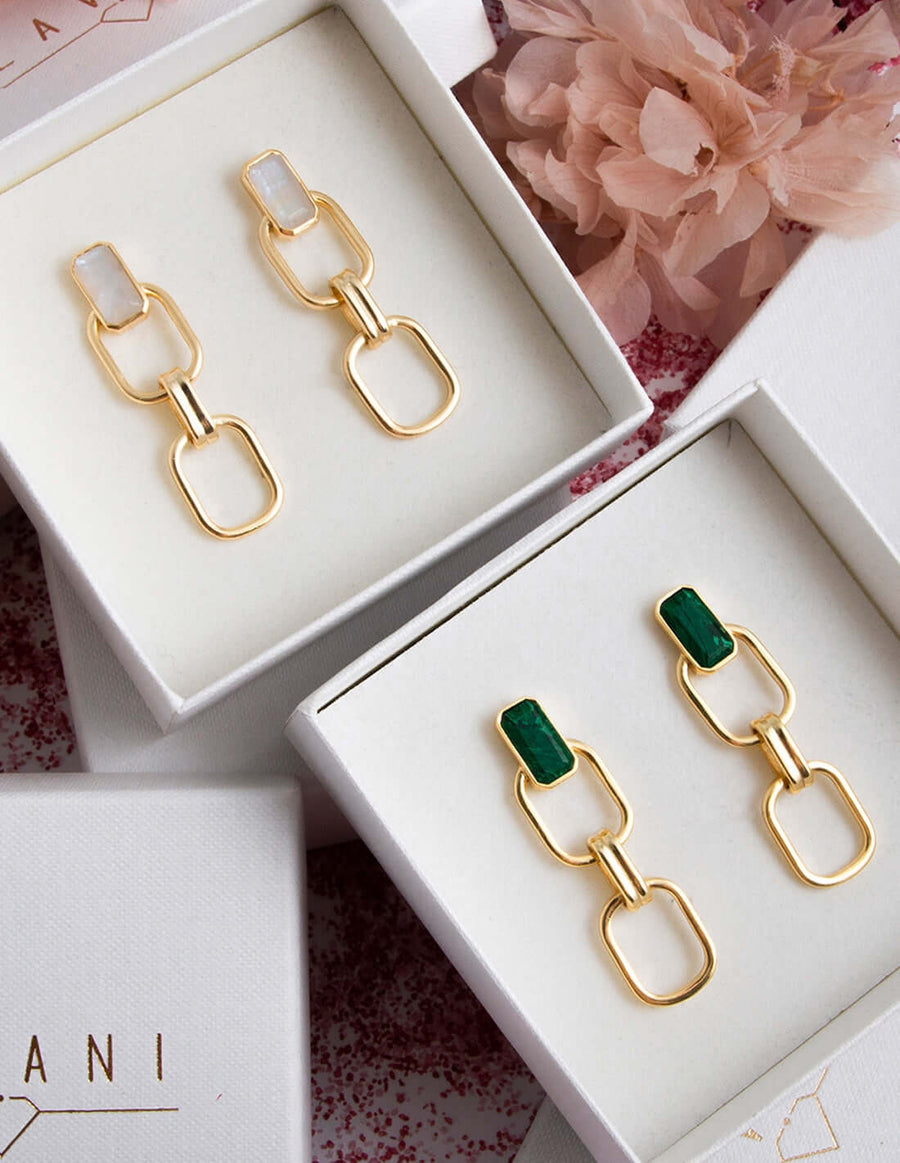 Lavani Pendientes Malta Verde