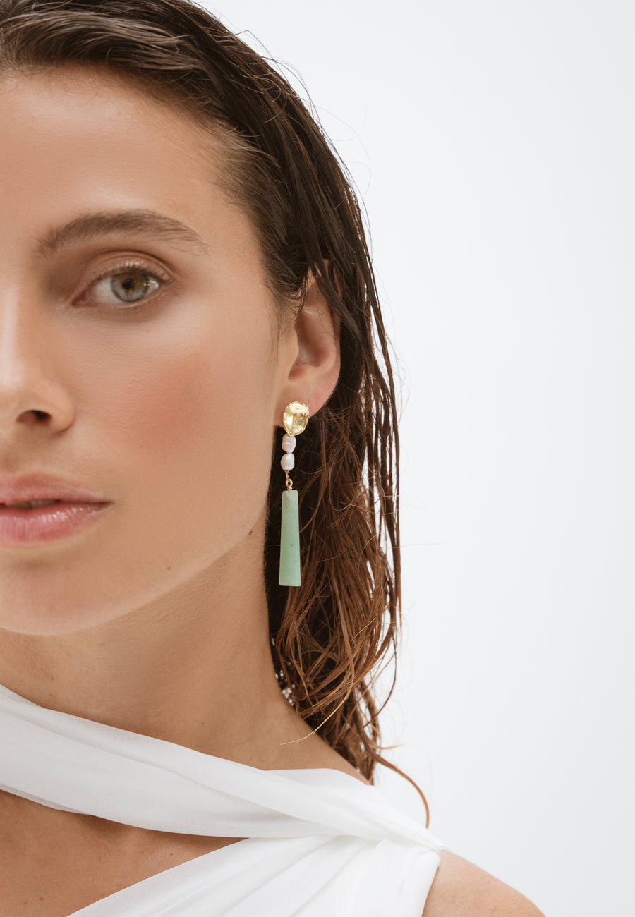 Lavani Pendientes Melina Aguamarina