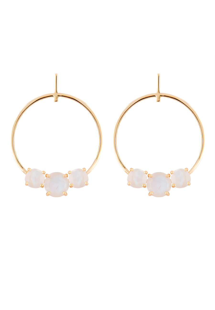 lavani Pendientes Moonlight Blanco