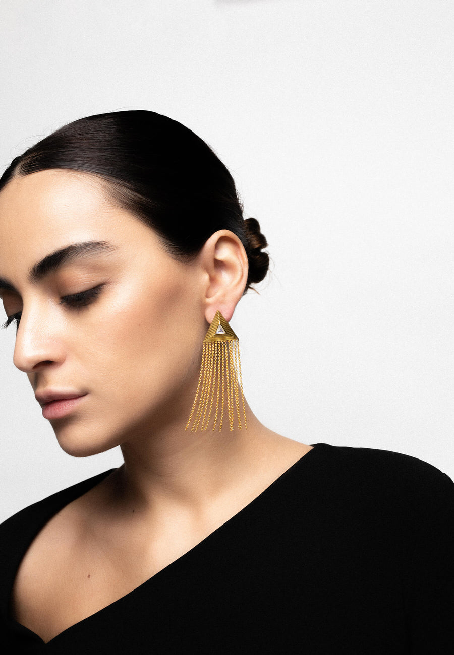 Lavani Pendientes Ópera Triángulo