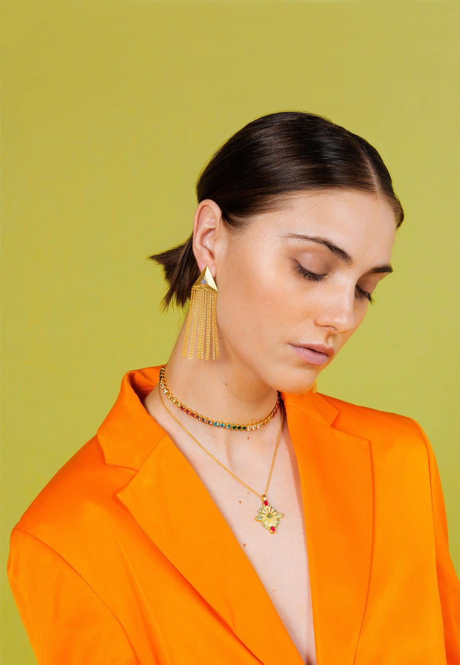 Lavani Pendientes Ópera Triángulo