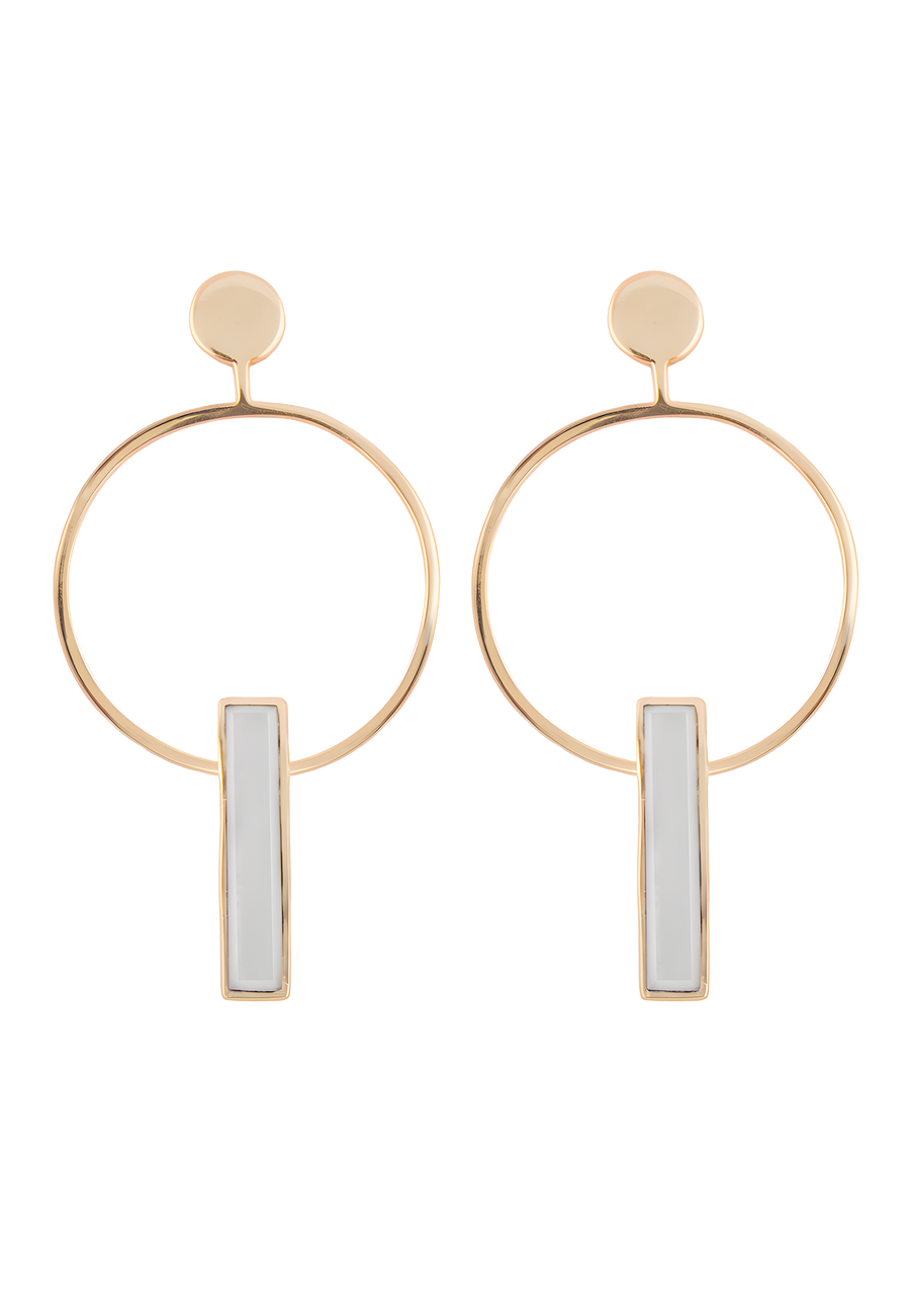 lavani Pendientes Orion Blanco